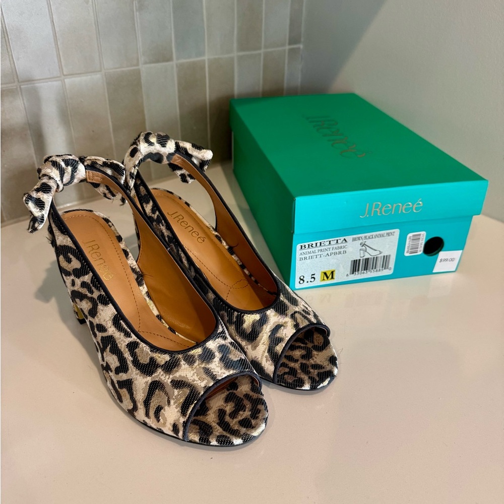 J.Renee Leopard Print with Gold Heels